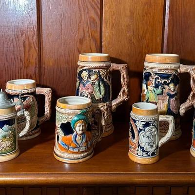 Group Of German Steins And Mugs 