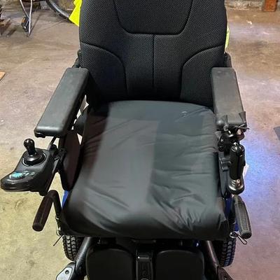 Invacare Power Wheelchair TDX SP2 Series With Charger And Pair Of Folding Aluminum Ramps
