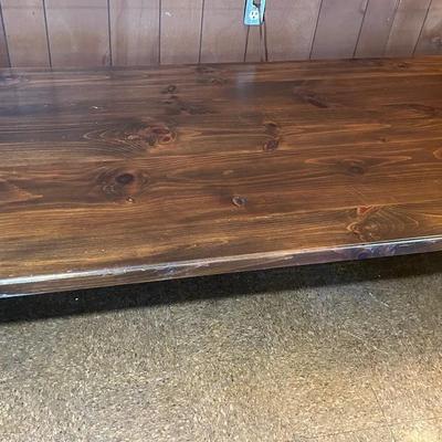 Large Wooden Coffee Or Game Table 