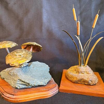 Pair Of Patterson Sculptures-Metal