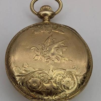 Antique Elgin 14K Gold Pocket Watch