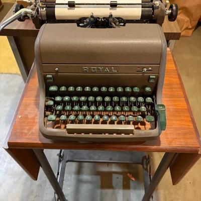 Vintage Royal Typewriter & Stand