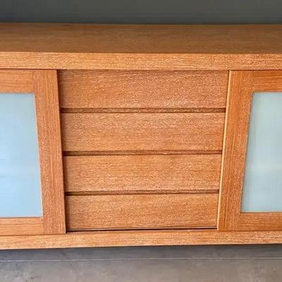 Crate barrel media cabinet