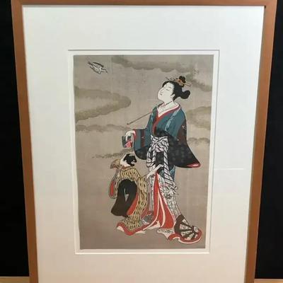 Ukiyo e woodblock print titled hototogisu" by artist furuyama moromasa