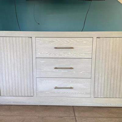 Legacy classic modern gray wood sideboard