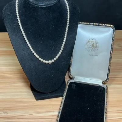 Vintage pearl necklace by mermaid pearls