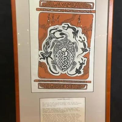Aboriginal art wayamba the turtle"