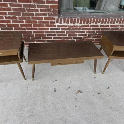 Mid Century Modern End Tables & Coffee Table