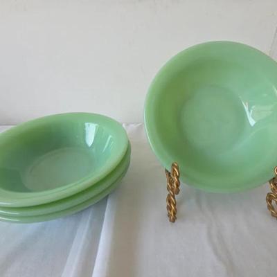 Fire-King Jadeite glass bowl Set Of 4