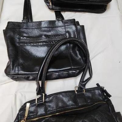 Three Black Shoulder Bags