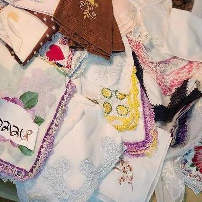 Collection Of Vintage Handkerchiefs