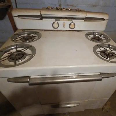 vintage Maytag "Dutch Oven" gas range.