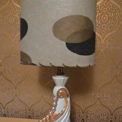 vintage mid-century modern ceramic table lamp