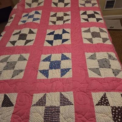 Pink & Blue Quilt