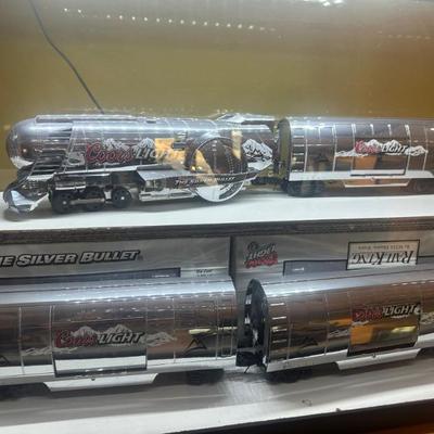 Rail Kings Coors Light 'Silver Bullet' O-Gauge Train Set (With Box)