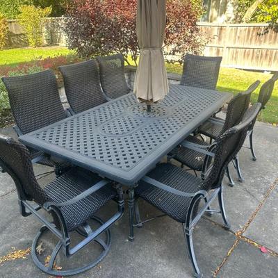 Large Patio Set, Patio Couch, Fire Pit