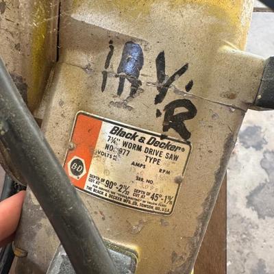 Black & Decker Worm Drive Saw