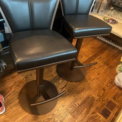 2 High End Modern Bar Stools