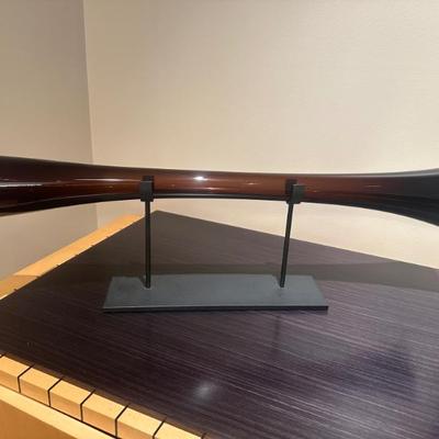 SkLO Echo Vessel. It is a decorative piece of handblown Czech glass with a mirror finish on the inside