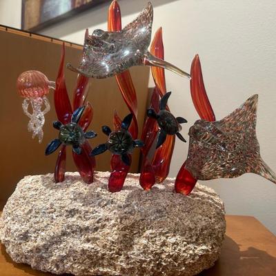 Victor Chiarizia Hand Blown Glass Sealife Menagerie