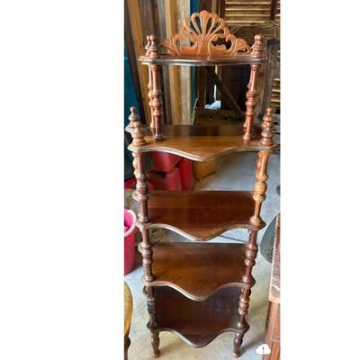 vintage curio shelf $99
21 X 12 X 46"
2 available