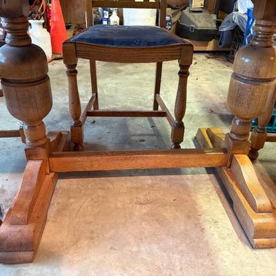 antique pub table and 4 chairs $289
36" square X 30"
with 2 leaves 60"