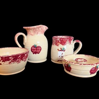 Barton Potteries Apple Ceramic Pitcher and More