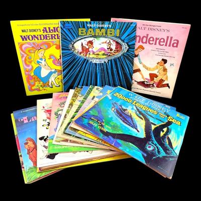 22 Vintage Walt Disney Stories On Vinyl 