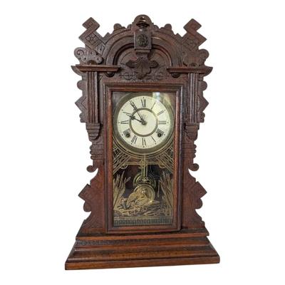 Waterbury Clock Co. Wind-Up Mantel Clock (with Key!)