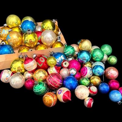 Shiny Brites & Other Vintage Glass Christmas Ornaments - Made In US, Holland, Japan, & West Germany