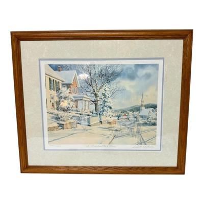 “To Grandmothers House” by C. L. Peterson, Signed and Numbered Framed 