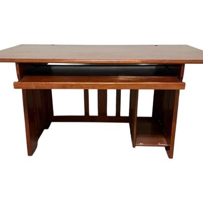Wooden Mission Style Computer Desk 