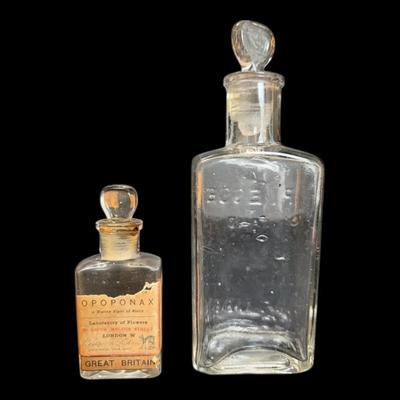 Antique Piesse and Lubin Glass Perfume Bottles