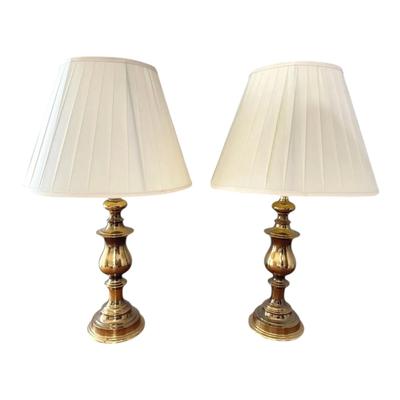 Two Matching Metal Lamps