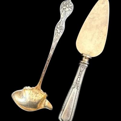 Small Sterling Silver Ladle And Cake Server (73.8g)