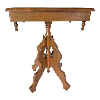 Handmade Eastlake-Style Solid Wooden Parlor Table