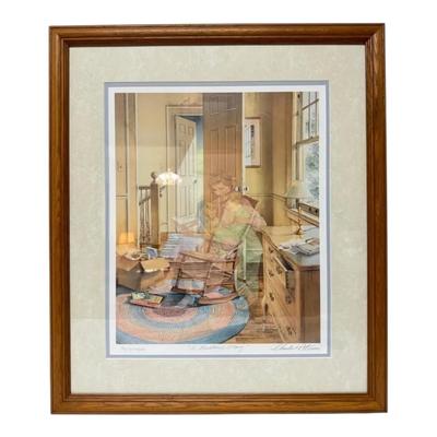 "A Bedtime Story” by C. L. Peterson, Signed and Numbered Framed Print