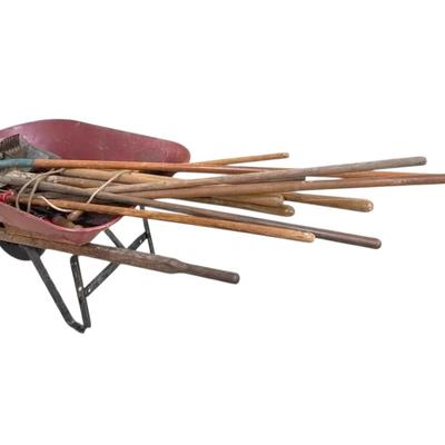 Wheelbarrow And Garden Tools