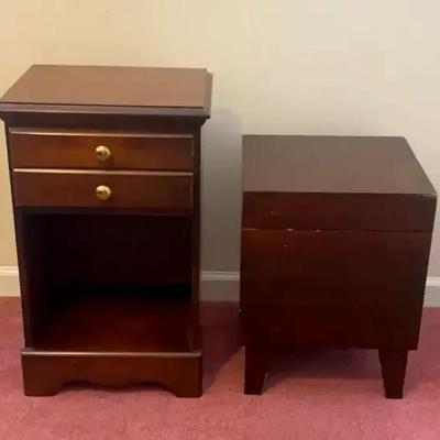 Wooden Nightstand by Carolina Furniture & Wooden Storage Box
