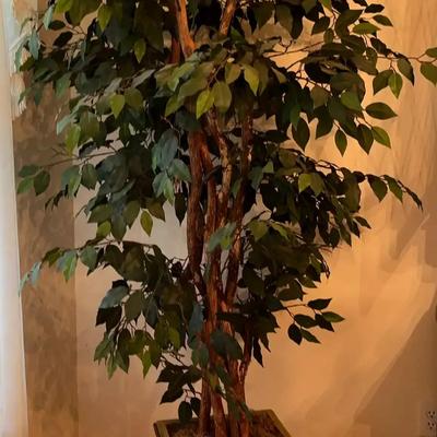 Tall Faux Plant in Decorative Pot