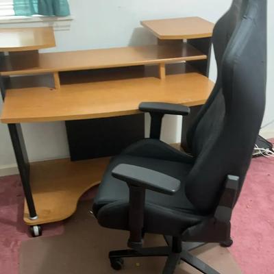 Office Desk, Chair, Bookshelf & Cabinet Set