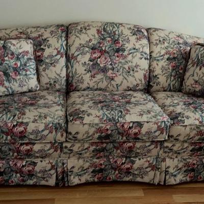 Beautiful Floral Sofa by Craftmaster Furniture