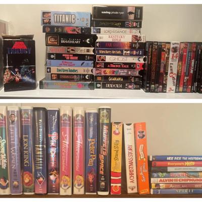 VHS & DVD Movie Collection Featuring Classics and Disney Favorites