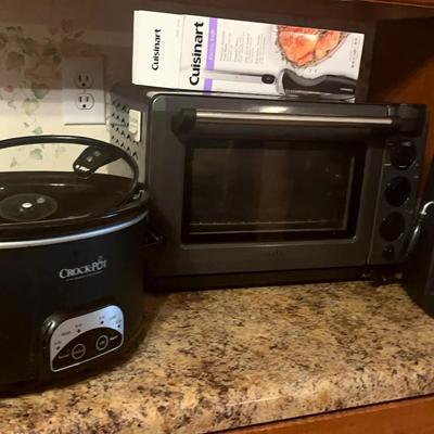 Toaster Oven, Crockpot, Lavohome Espresso Maker & Cuisinart Electric Knife