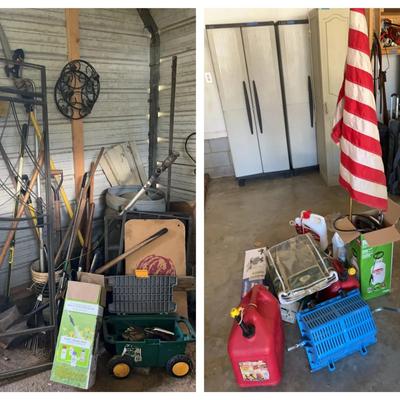 Extensive Lawn & Garden Collection with Tools, Rolling Bench & Accessories