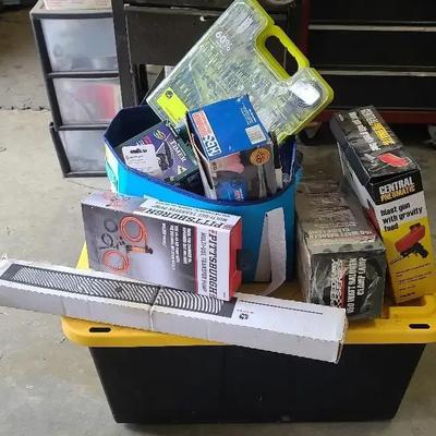 Automotive Tool Collection Featuring Central Pneumatic Blast Gun – Untested