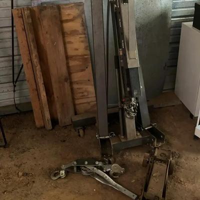 Pittsburgh 1-Ton Crane Hoist, Car Jack & Winch