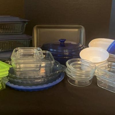 Pyrex & Glasslock Glass Bakeware Collection with Lids