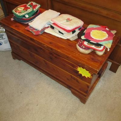 Sale Photo Thumbnail #114: Great vintage cedar chest
