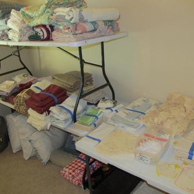 Sale Photo Thumbnail #107: Incredible linens, some are vintage